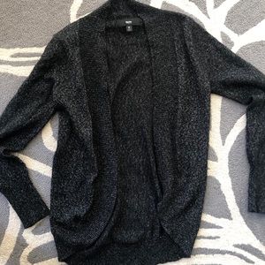 Black cardi with shimmer detail